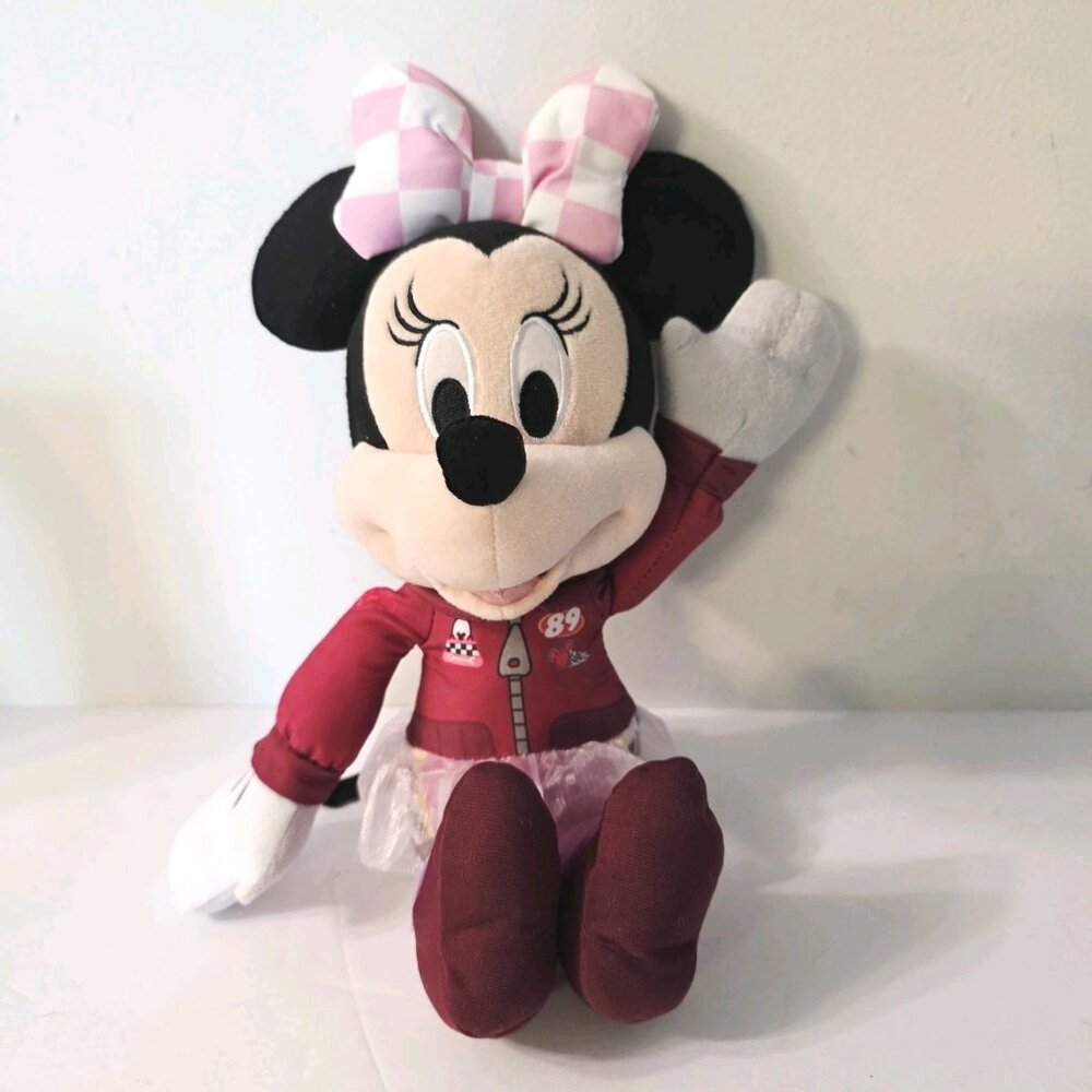 DISNEY Minnie Mouse pink Roadster Racer Musical Light Talking Pals Plush Works
